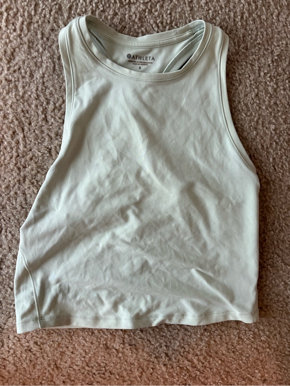 Athleta Women’s Sage Green High-Neck Racerback Tank